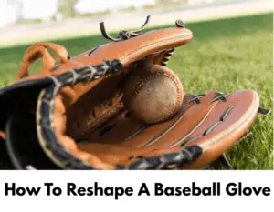 a reshaped baseball glove