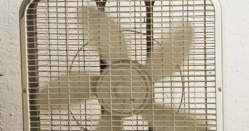 Air dry using a Fan